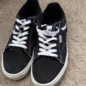 Vans Men's Classic Black and White Sneakers